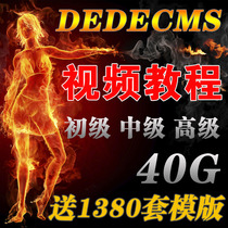 DeDeCMS Video Tutorial Weaving Dream Website System Full Set of Website Building Video Tutorials (Send 1380 Templates)