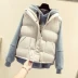 Áo khoác cotton nữ ngắn đoạn 2018 thu đông 2018 phiên bản mới của Hàn Quốc áo rộng vest rộng màu hoang dã cho học sinh Áo vest