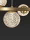 All-Copper Restaurant Chandelier, Nordic Light Luxury, Simple Modern High-End Dining Table Lamp, Dining Room Bar Island Italian-Style Long Strip Lamp