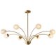 Italian-Style Light Luxury All-Copper Living Room Chandelier 2026 New Model Bedroom Lamp with a High-End Feel, Creative and Unique Nordic Magic Bean Lighting Fixtures