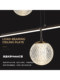 All-Copper Italian Minimalist Restaurant Chandelier, Light Luxury, Modern and Simple, High-End Eye-Protecting Dining Table Island Chandelier, Dining Room Long Strip Chandelier