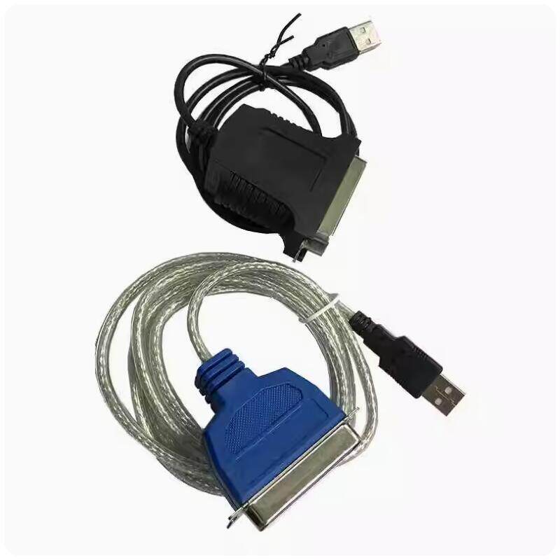 1284打印线usb转并口线 USB2.0打印机连接线老式并口 36针 免驱