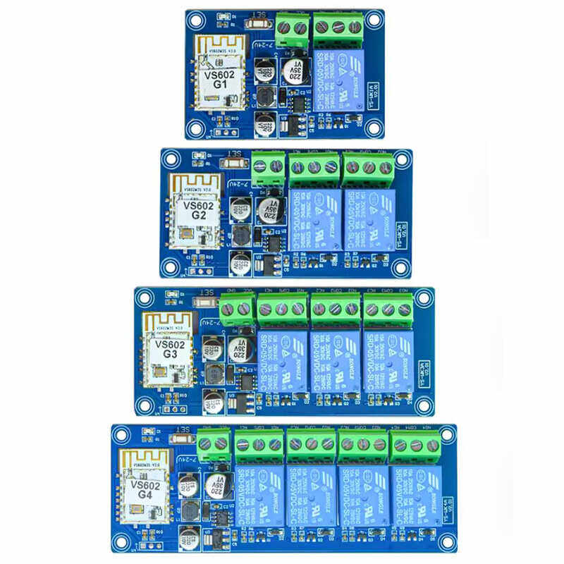 wifi远程遥控开关蓝牙双模手机APP无线7-24V继电器模块WK4A