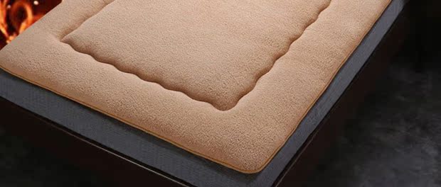 Ký túc xá đại học nệm đặc biệt nệm da cừu nệm mùa đông 1,5m giường dày ấm 1,8 giường 褥 1,2 m đệm điện sưởi ấm