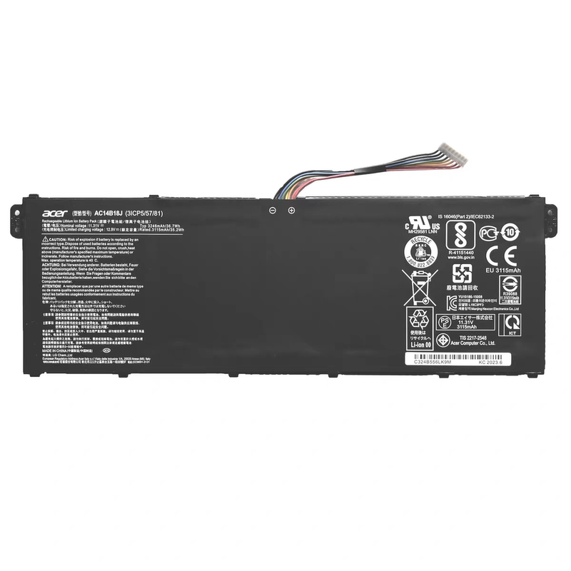 Brand New Acer Ac14B18J/13J Es1-311 Ex2519 N15W4 A315-55 N18Q13 Battery Brand New Acer Ac14B18J/13J Es1-311 Ex2519 N15W4 A315-55 N18Q13 Battery