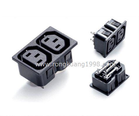 NO: 102 C13 power socket C13 2-bit wiring connector IEC320 C13 clamping socket