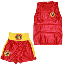 Sanda clothes fighting training suit shirt shorts men and women adults children large quantity free printing