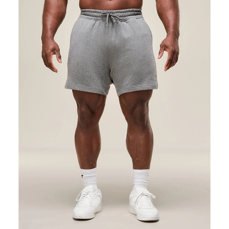 Authentic In-Stock Gymshark Power 5" Shorts, Loose-Fitting Cotton Sports Shorts for Men