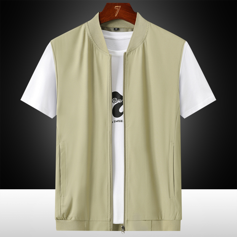 Summer New Ice Silk Vest for Men, Outdoor Sun Protection, Stretchy Ultra-Thin Vest, Baseball Collar, Loose Fit, Large Size Mesh Vest Summer New Ice Silk Vest for Men, Outdoor Sun Protection, Stretchy Ultra-Thin Vest, Baseball Collar, Loose Fit, Large Size Mesh Vest