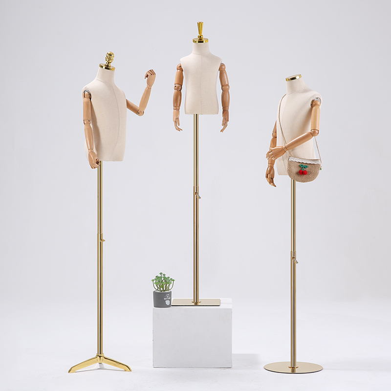 Children's model props Half body with hands Children's clothing store Children's window high-end small model clothing rack display rack Full body