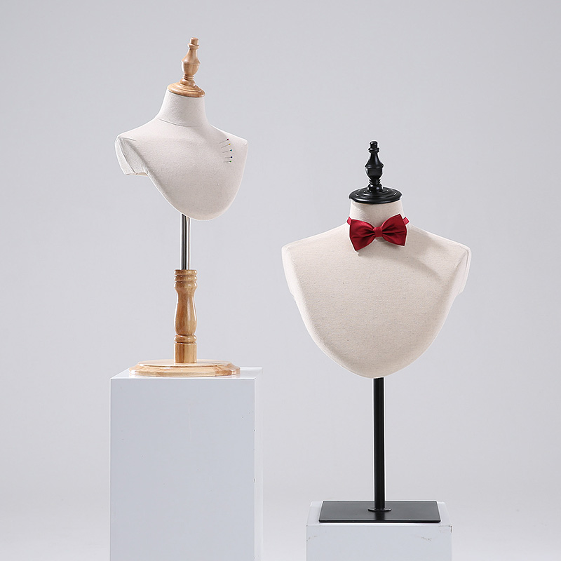 Can be small black clip Children adult chest piece model clothing props Shirt man table chest mold necklace scarf jewelry display stand