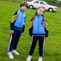 Kindergarten garden suit spring and autumn hip hop suit dance 2021 new elementary school uniform sports suit childrens suit