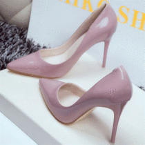  2017 new spring sexy thin nude pointed high heels womens thin heel wild single spring and autumn shallow mouth single shoes