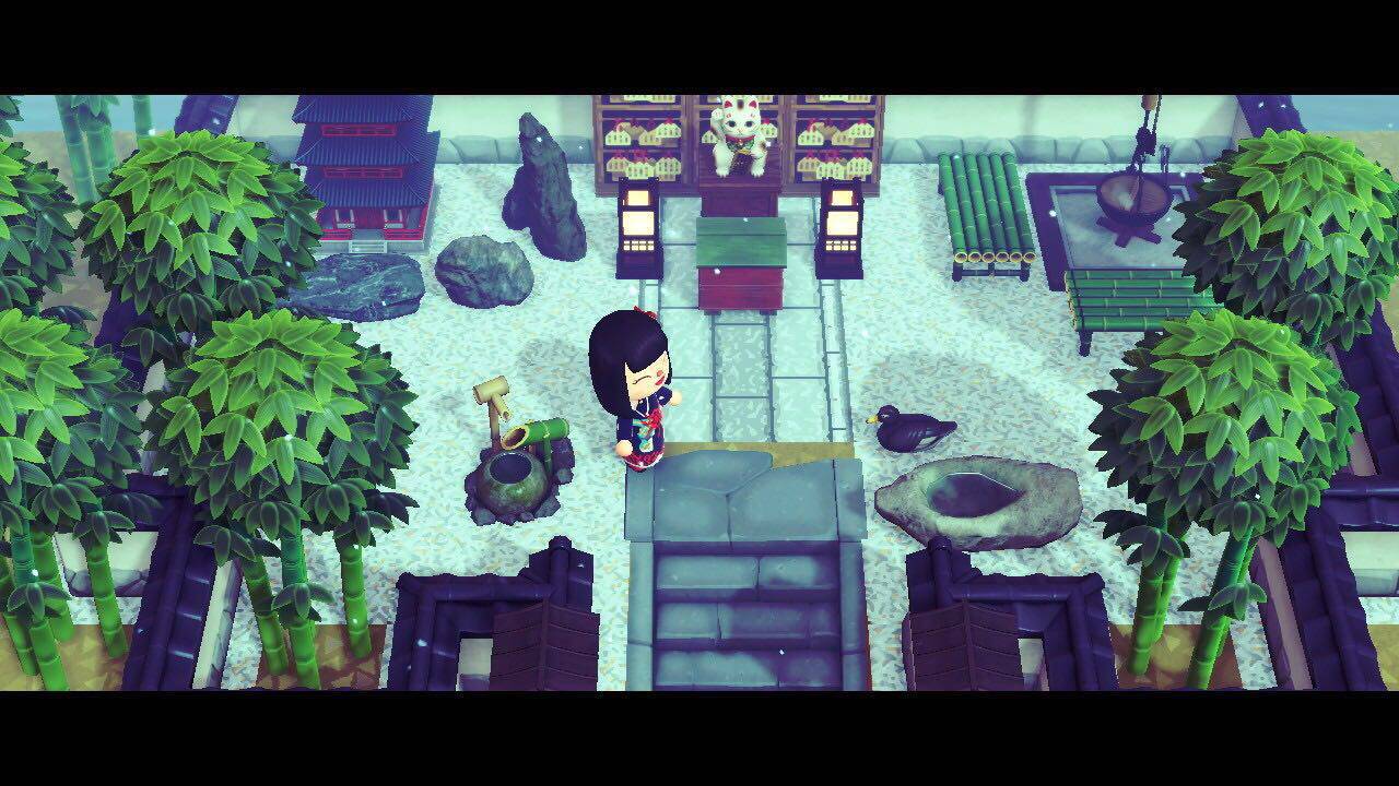 日本貓神社套裝動物之森switch森友會和風戶外日式街道家具招財貓 露天拍賣