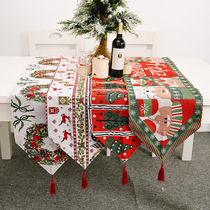 Christmas decorations bronzing White creative new table flag European and American table dress tablecloth decoration supplies for the elderly