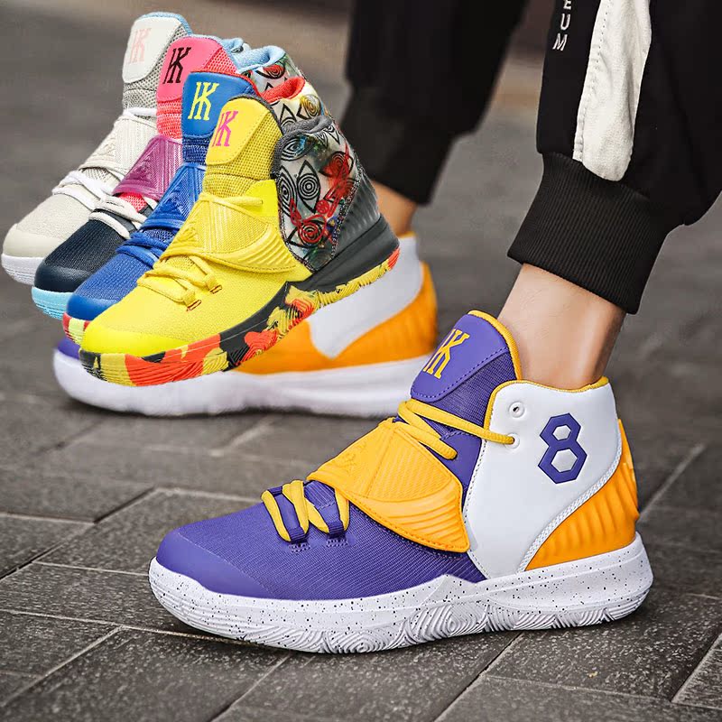 Kobe Mamba spirit basketball shoes men's high tube non-slip wear-resistant student sports shoes mummy Los Angeles shoes men