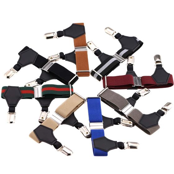 European and American formal wear men's sexy temptation metal rock punk garter belt TNT men's stockings clip cotton socks clip