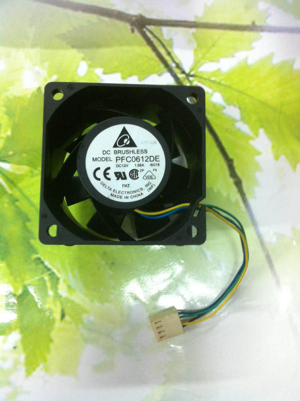 Originally installed Taida PFC0612DE 12V 1 68A 6038 Violence Four-wire PWM Automatic throttle heat dissipation fan