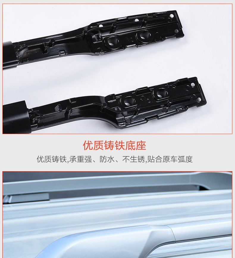 Khung hành lý giá nóc dành riêng cho Toyota hống hách Prado 2700/4000 Land Cruiser sửa đổi các bộ phận baga mui xe oto
