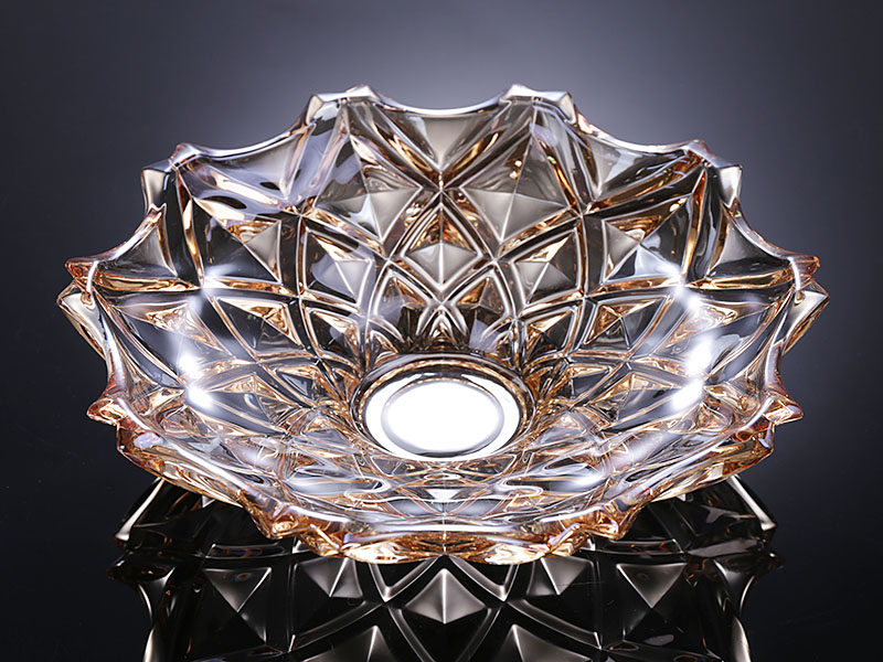 轻奢欧式创意水晶玻璃琉璃色水果盘高颜值客厅茶几大号果盘详情11