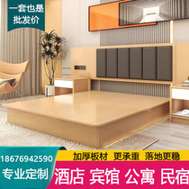 Hotel furniture standard room full set hotel bed hotel bed high-end customized all-season guest room hotel B&B apartment dedicated