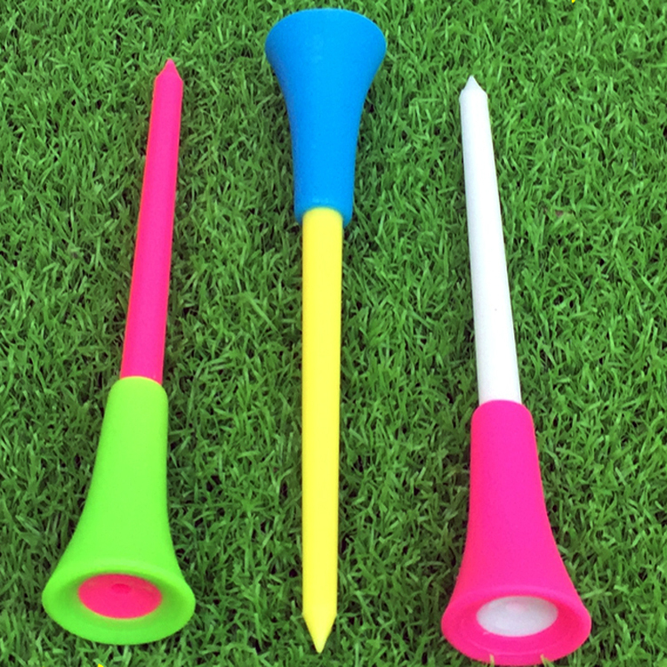 9.9 Yuan  Golf Tee Soft Rubber Cover Plastic Tee Rubber Large Head Tee Ball Holder Golf Ball Stand