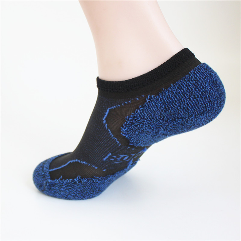 Vớ yoga chạy cắt thấp mới Giày nam và nữ bằng vải cotton thấm hút mồ hôi và chống ẩm ngoài trời tất chân