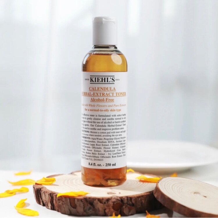 Oily skin love kiehls Kiehl's Calendula plant toner 500ml oil control soothing spot