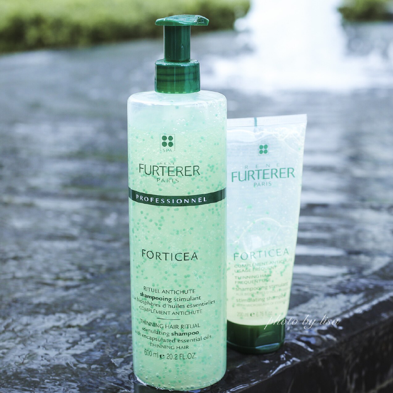 Anti-shedding oil rene furterer Fu green deya revitalizing shampoo 600ml small green beads fluffy