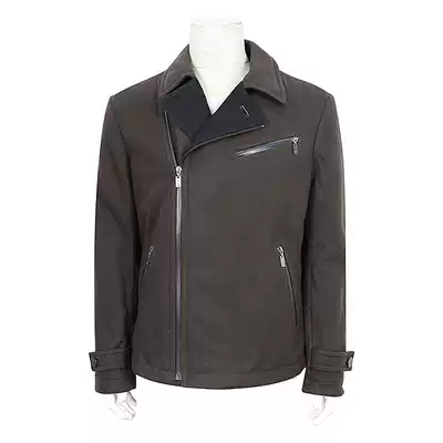 Special 899-autumn winter men's lapel Casual tweed solid color coat coat coat wool fabric