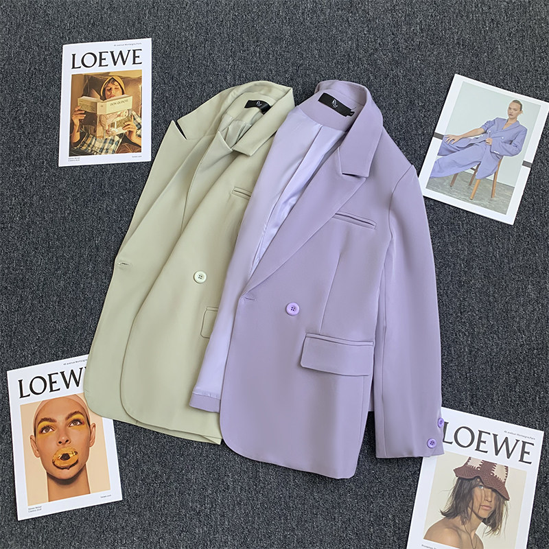 2022 summer thin section large size suit jacket woman fat mm200 catty design Loose Casual Temperament Western Suit Jacket