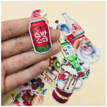 Hands Tent Stickers Bag Dessert Iced Drinks Dessert Gourmet Food 42 Entrance Ledger Sticker Album decoration RMB25