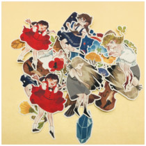 Handbill Sticker Bag Footprint First Play 36 Entrance Ledger Sticker Album decoration RMB25