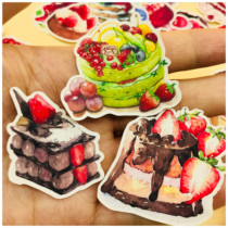 Handbill Sticker Packs Fruit Cake 30 Entrance Ledger Sticker Album decoration RMB25