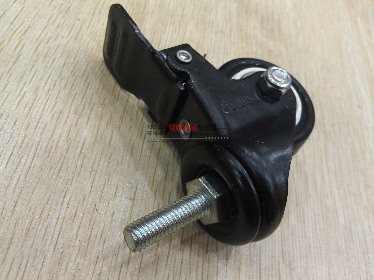 Bearing Polyurethane Without Injury Floor Universal Wheels Rubber Wheels Silent Castors Furniture Wheels 1 5 Inch