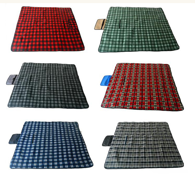 Ngoài trời gấp lều mat nướng thịt cắm trại bãi biển không thấm nước thảm mat mat bò mat đa mục đích cộng với nhung pad - Thảm chống ẩm / Mat / Gối tấm trải đi picnic