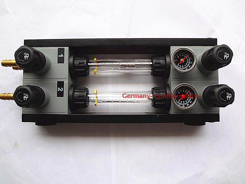 Precision water drain splitter for injection molding machine, water path distributor, fluid circulator, cooling water splitter