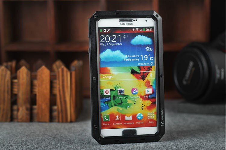 iMatch Water Resistant Shockproof Dust/Dirt/Snow-Proof Aluminum Metal Case Cover for Samsung Galaxy Note 3