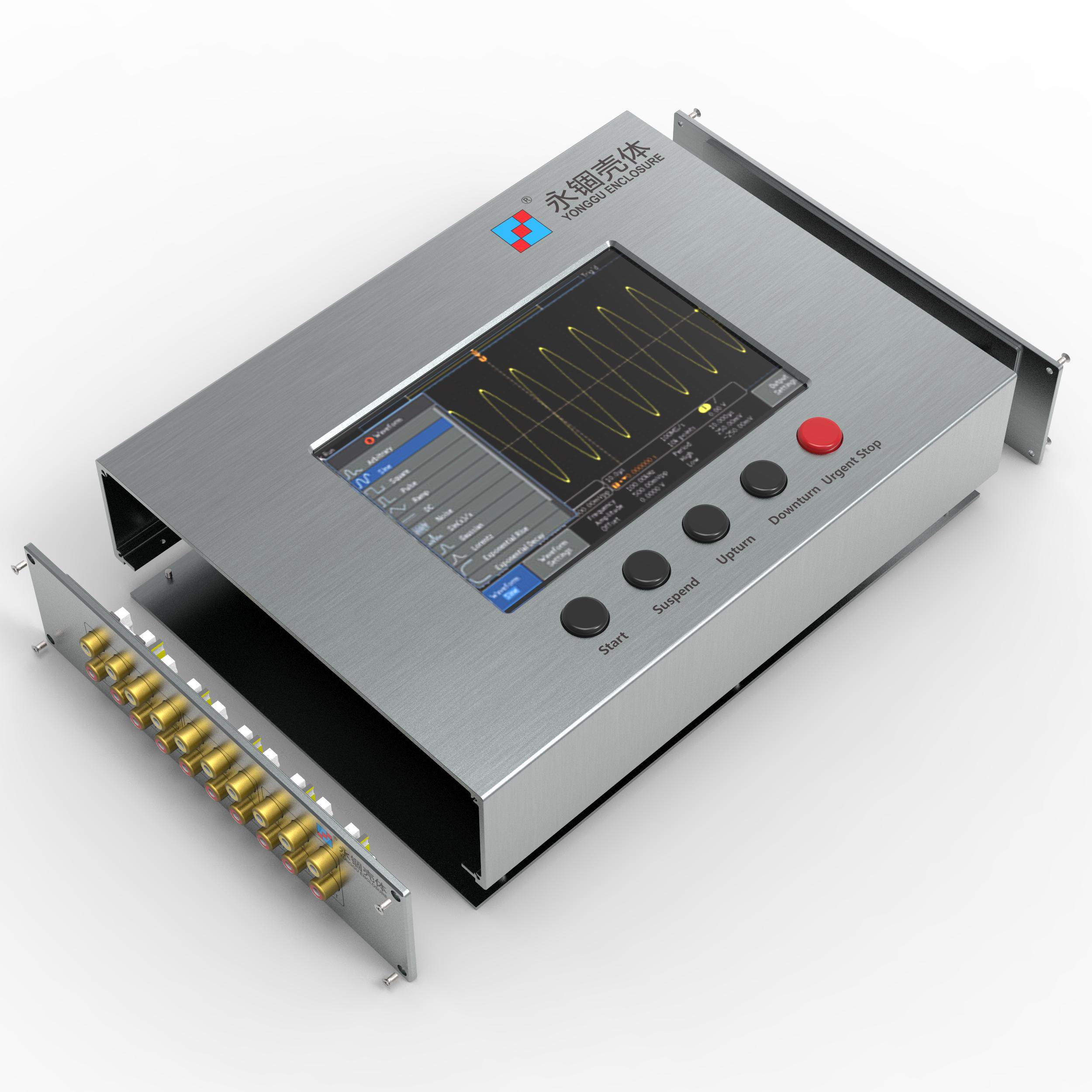 256 * 70 2 set to make aluminum extrusion material PCB circuit board meter case host shell aluminum alloy action power controller shell