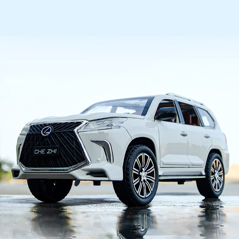 1:24 simulation alloy car model Lexus LX570 Lexus SUV car model large decoration car gift