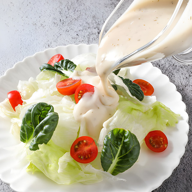 Garlic Cheese Sauce 1kg Bag, Korean-Style Fried Chicken Dipping Sauce, Salad Dressing, Commercial Hamburger Sauce for Fried Chicken Restaurants