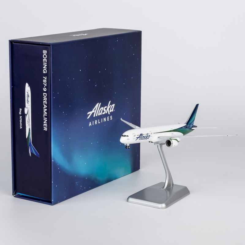 Ng Models 1/400 Metal Passenger Aircraft Model B787-9 Alaska Airlines N784Ha Ng Models 1/400 Metal Passenger Aircraft Model B787-9 Alaska Airlines N784Ha