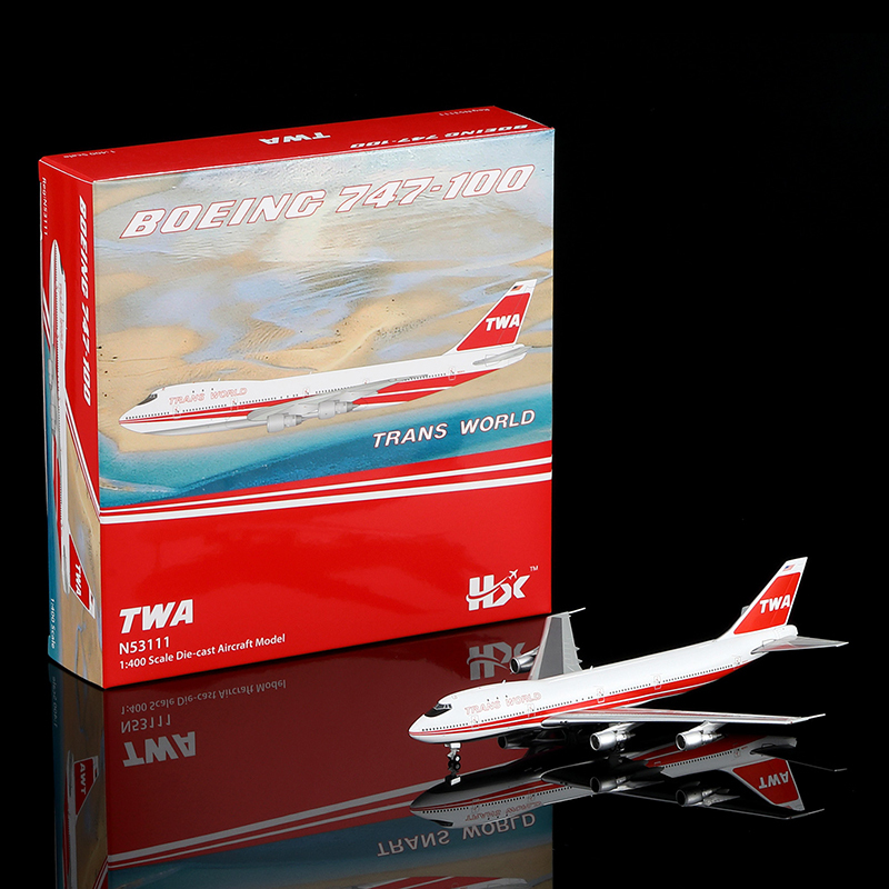 Hx Models 1/400 Twa American World Airways B747-100 N53111/N93105
