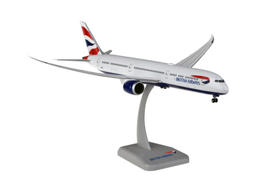 Модель пассажирского самолета ручной работы с крыльями Хогана 1/200 British Airways B787-10 HG11502