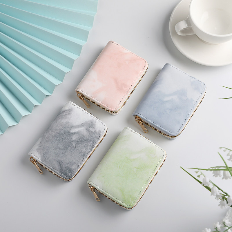 2023 new small and delicate mini organ card bag female gradient fainting multiple screens students zipped zero wallet tide-Taobao