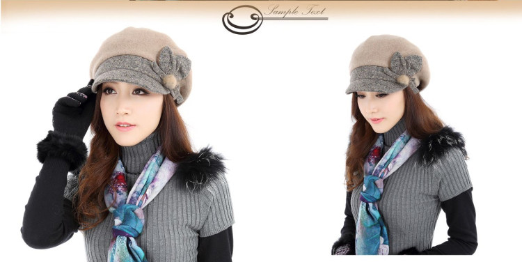 Chapeau pour femme en Melange de laine - Ref 3233162 Image 14