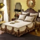 Châu Âu giường váy cotton bông khăn trải giường bông một mảnh phòng bụi giường tấm vải liệm che bảo vệ mô hình trượt 1.8 - Váy Petti