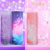 Code Lock Streaming Sand Writing Case Girls Cute Internet Red Shivering Voice Creativity Elementary School Students Lead Pencil Case Multifunction Girl Hearts