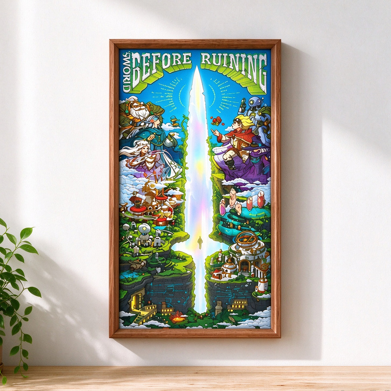 Gm's Secret Base Puzzle Frame 1164 Pieces Sword Continent Framed Puzzle Frame Special 42*93 Photo Frame Gm's Secret Base Puzzle Frame 1164 Pieces Sword Continent Framed Puzzle Frame Special 42*93 Photo Frame