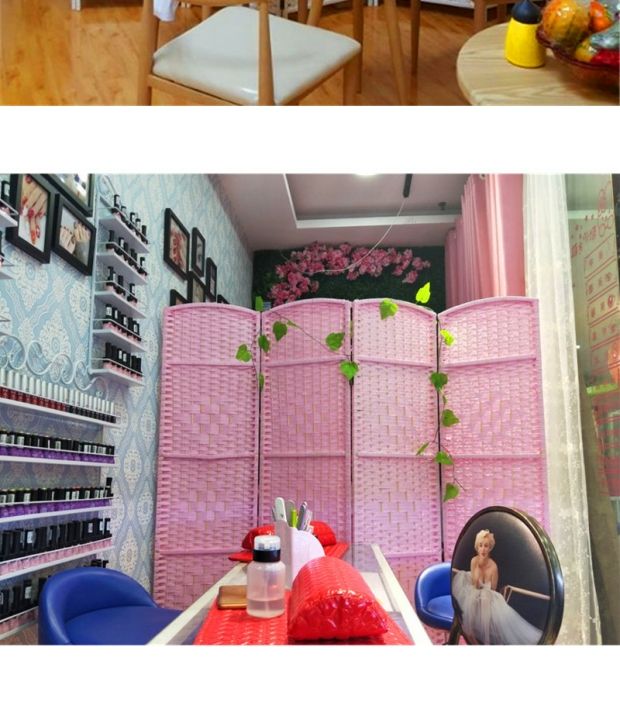 Đặc biệt cung cấp sân vườn sáng tạo màn hình rắn gỗ rơm màn hình gấp đơn giản hiên trắng gấp vách ngăn phòng khách thời trang - Màn hình / Cửa sổ vách bình phong gỗ